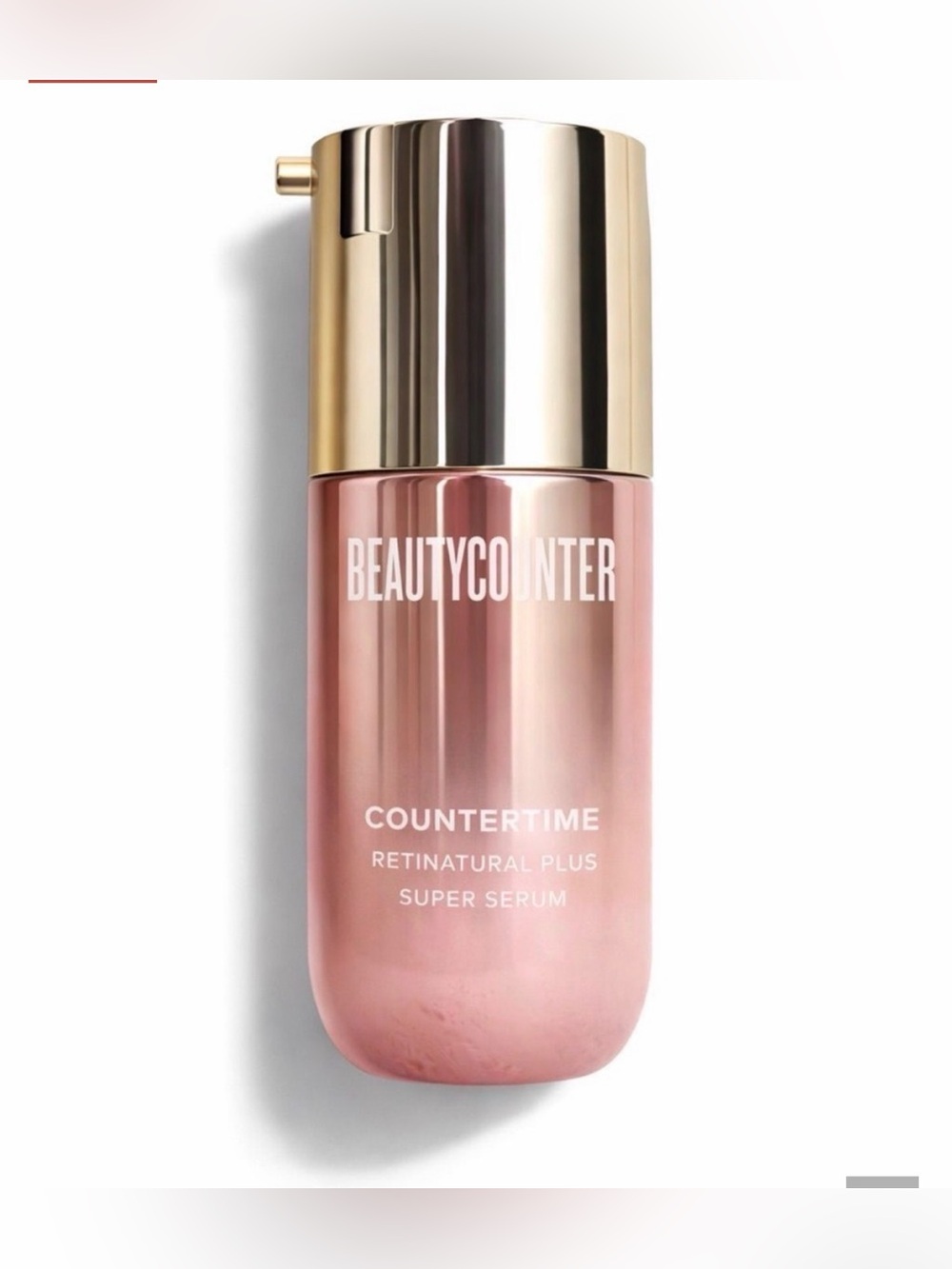 beautycounter Rose Gold Countertime Retinatural Plus Super Serum Bottle
